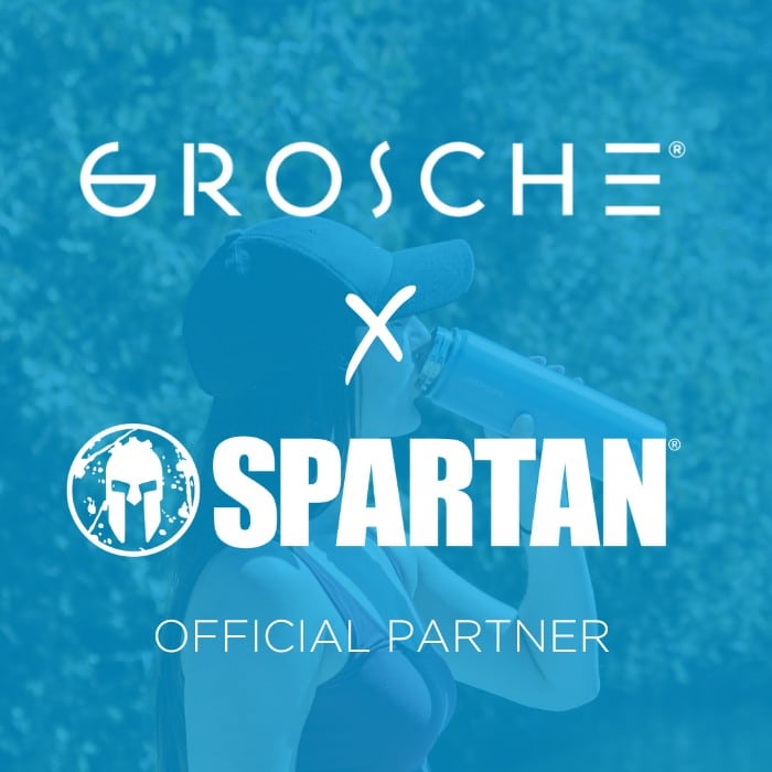 Spartan race and GROSCHE official drinkware collection, Spartan water bottles
