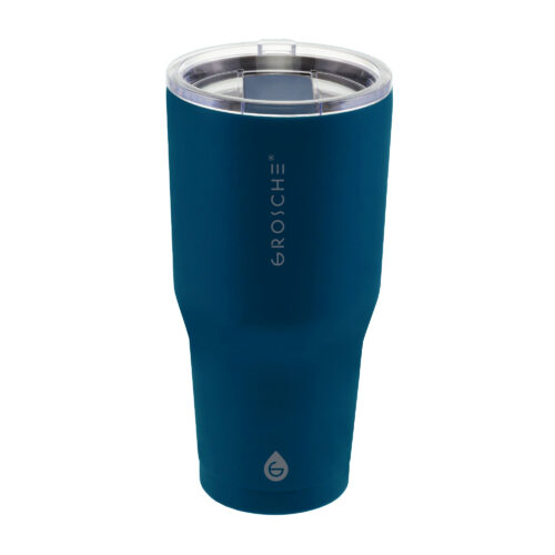 YUKON 32oz Insulated Coffee Tumbler, Insulated Tumbler, coffee mug, travel mug, blue coffee tumbler