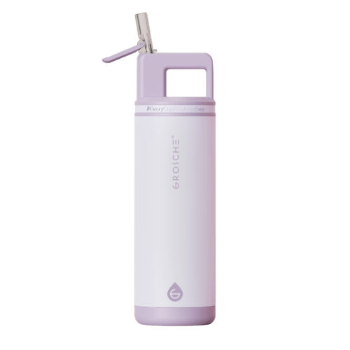 ALPINE Insulated Water Bottle, Water Bottle with Straw, Lavender