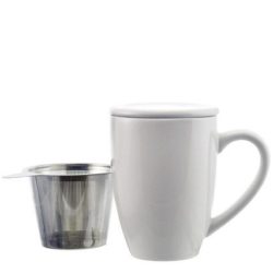 GROSCHE KASSEL Tea infusion Mug With Stainless Steel Infuser in White