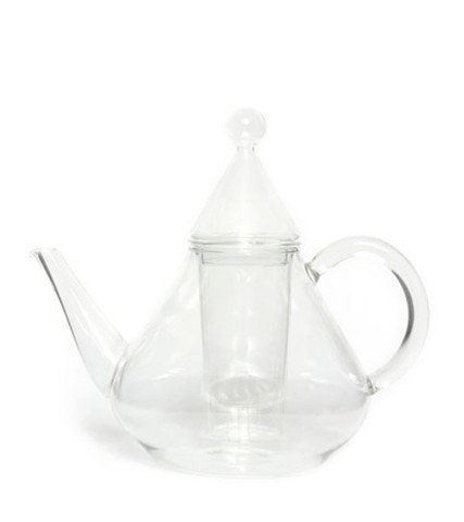 borosilicate glass teapot with infuser, infusion teapot with matching glass infuser, classy glass tea maker, infusion glass teapot for loose leaf tea, GROSCHE merlin